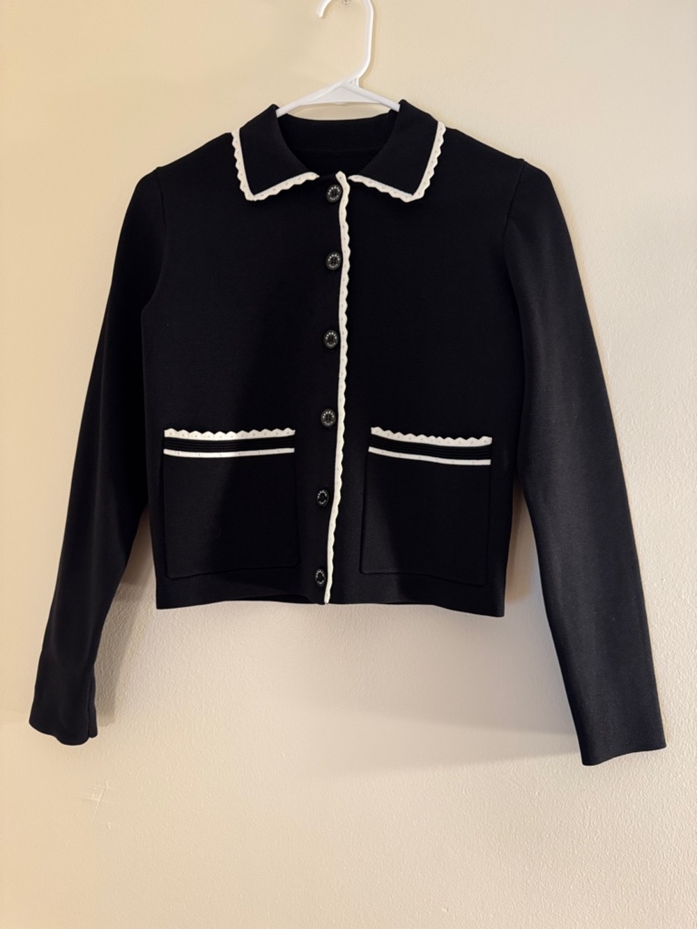 SANDRO PARIS Leanna Crop Knit Cardigan & Crop Tank Set - Picture 6 of 13